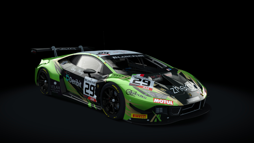 WB Lamborghini Huracan GT3 EVO, skin Target by Raton Racing 2019 SPA #29 AM