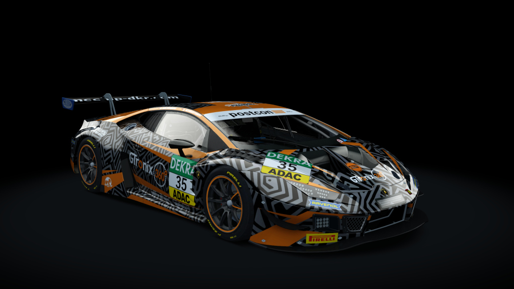 WB Lamborghini Huracan GT3 EVO, skin mcchip-dkr #35 GT Masters