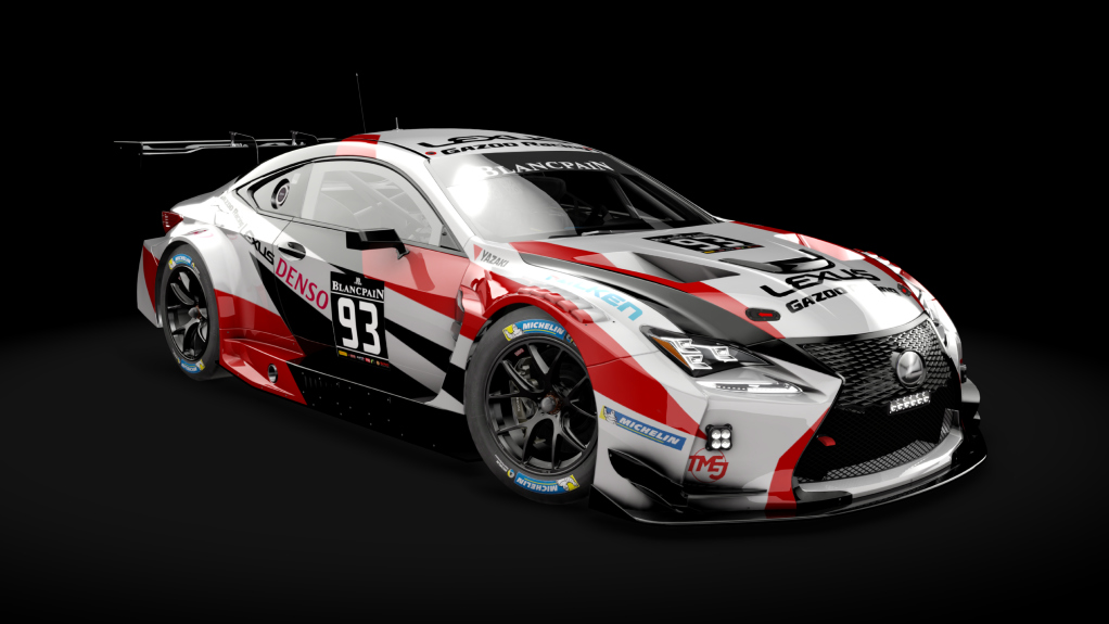 WB Lexus RC F GT3 ACC, skin LexusGazooRacing#93_MadeByLMS2016