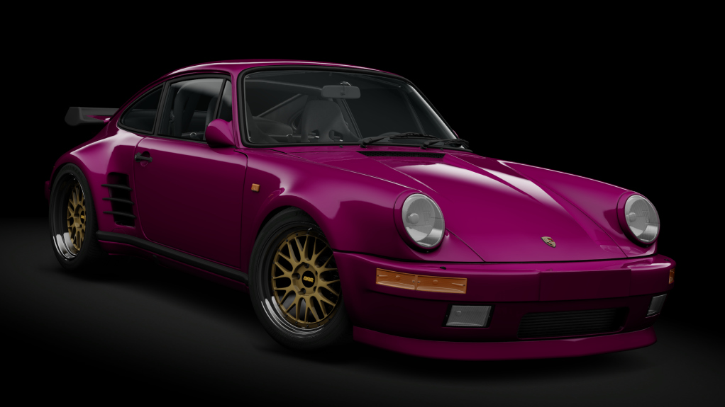 Porsche 911 Turbo (930) Blackbird, skin rose_red