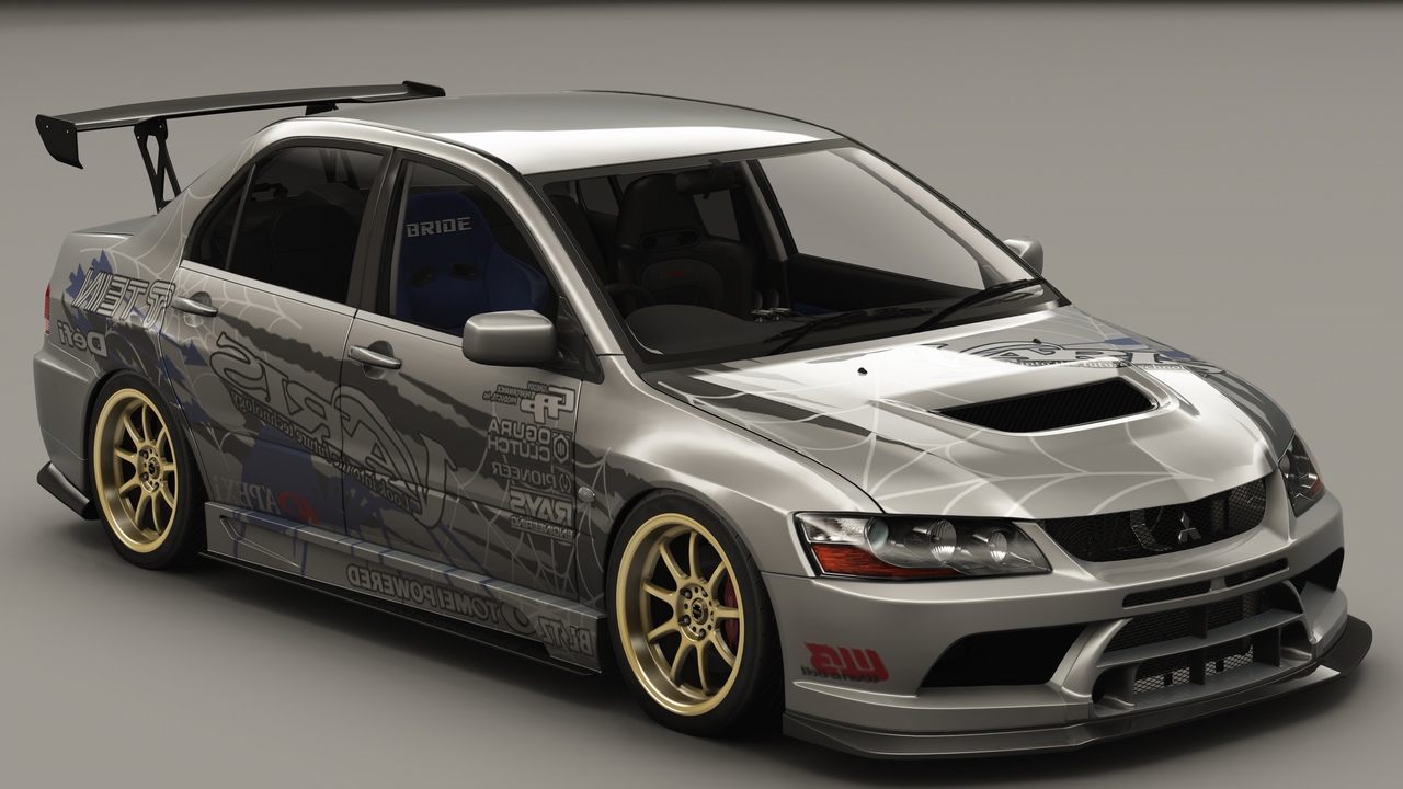 YG Mitsubishi Lancer Evolution 9 Varis, skin 4RD Livery