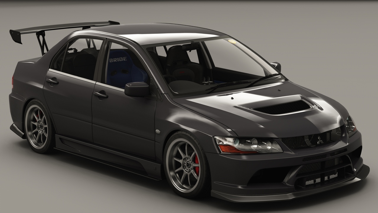 YG Mitsubishi Lancer Evolution 9 Varis, skin X42 Tarmac Black