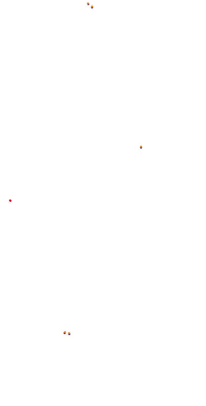 Circuit de la Sarthe (Le Mans) Night collisions