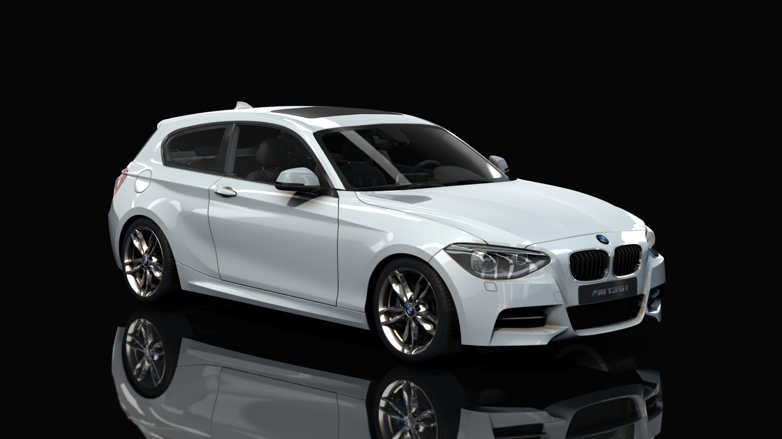 BMW M135i (F21), skin Alpinweiß