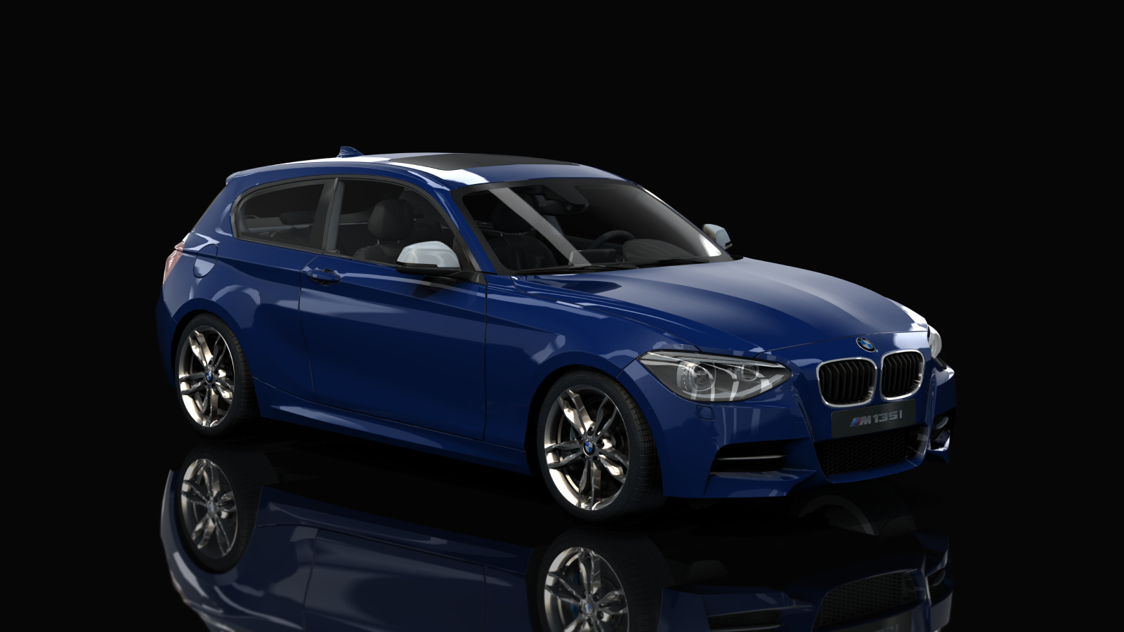 BMW M135i (F21), skin Monacoblau Metallic