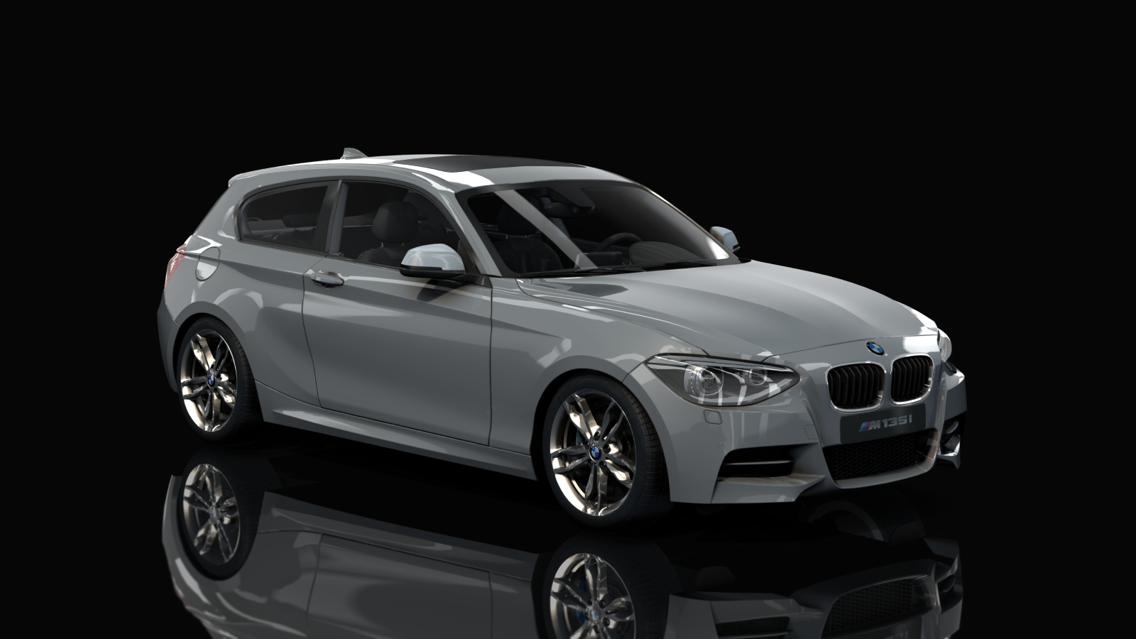 BMW M135i (F21), skin Titansilber Metallic