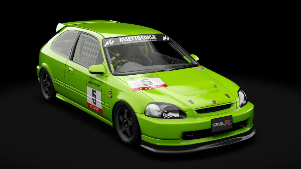 Honda Civic type R (EK9) Touring, skin 05_Green Fury