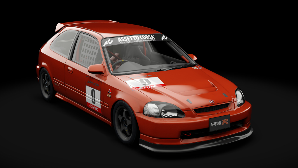 Honda Civic type R (EK9) Touring, skin 09_sakhir_orange