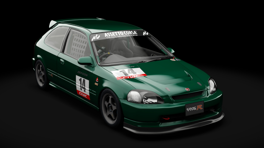 Honda Civic type R (EK9) Touring, skin 14_British Racing Green Metallic