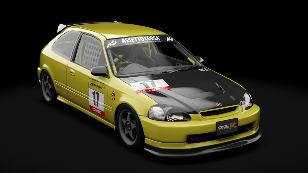 Honda Civic type R (EK9) Touring, skin 16_giallo_tenerife_pearl