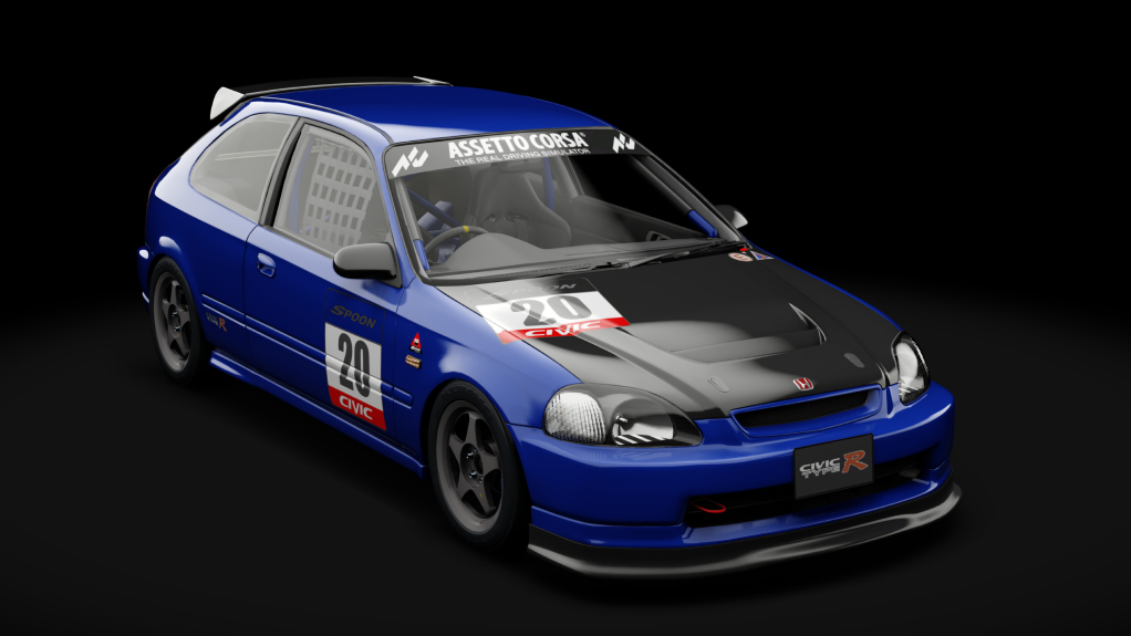 Honda Civic type R (EK9) Touring, skin 19_blu_caelum_metal