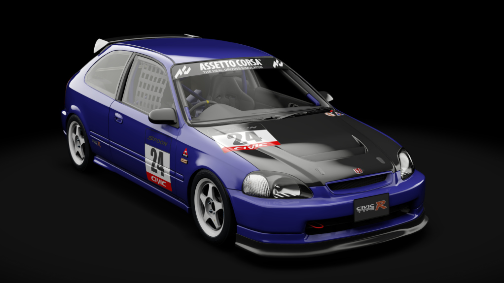 Honda Civic type R (EK9) Touring, skin 23_Bleu_Medio