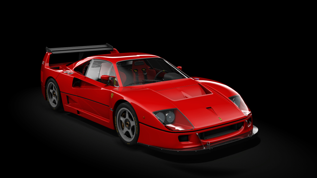 Ferrari F40 Competizione 1989, skin 01_rosso_corsa