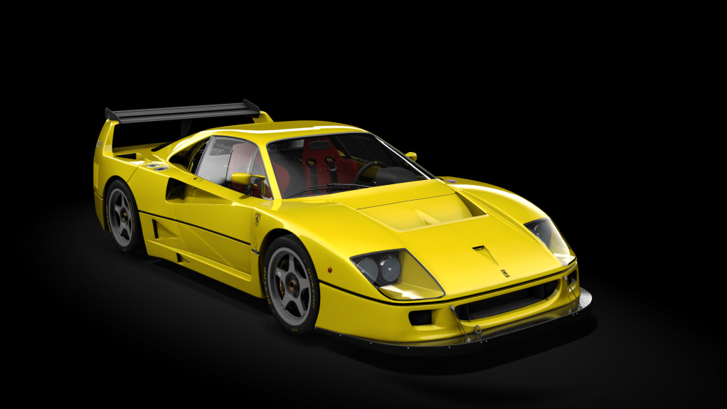 Ferrari F40 Competizione 1989, skin 03_giallo_modena