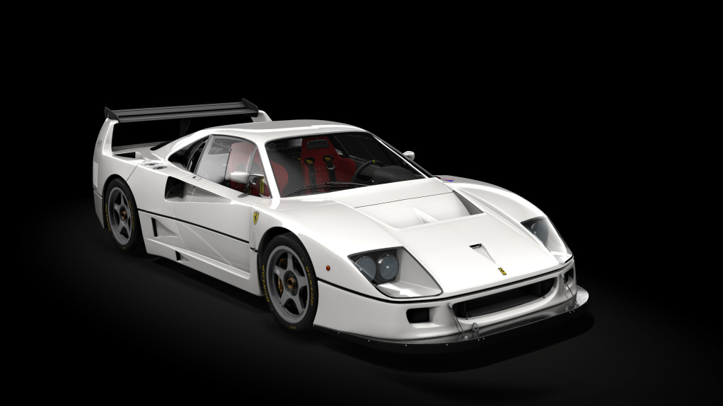 Ferrari F40 Competizione 1989, skin 05_bianco_avus