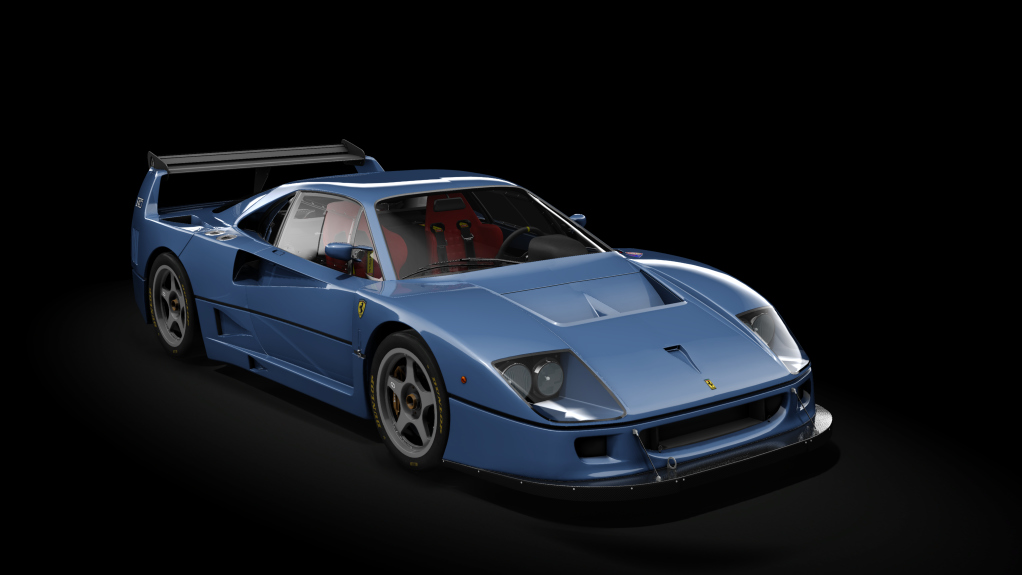 Ferrari F40 Competizione 1989, skin 24_blu_tour_de_france