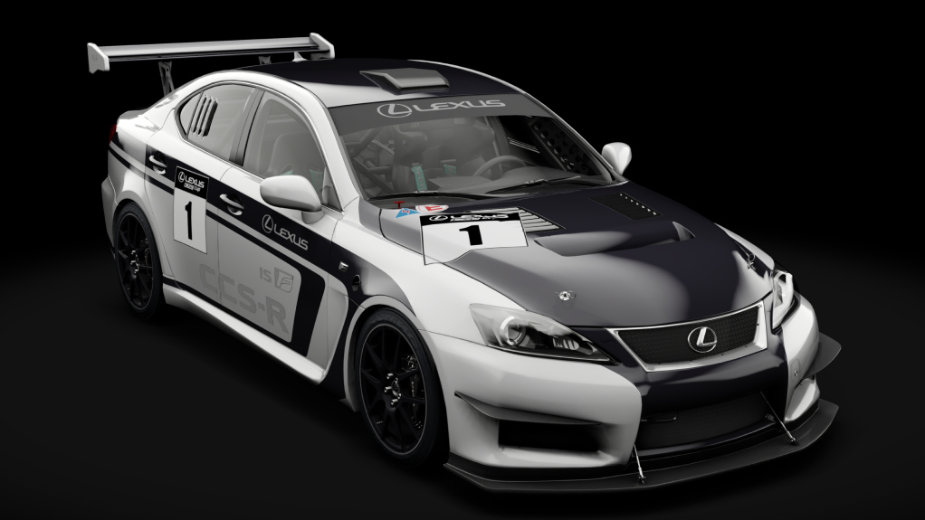 Lexus IS F CCS-R 2011, skin Azurite_Black