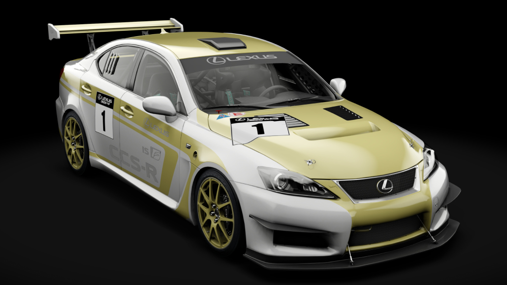 Lexus IS F CCS-R 2011, skin Dakar_Yellow