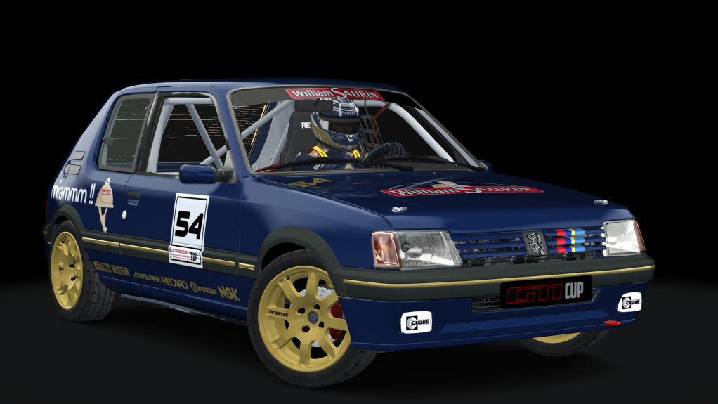 Peugeot 205 GTI Cup, skin william_saurin