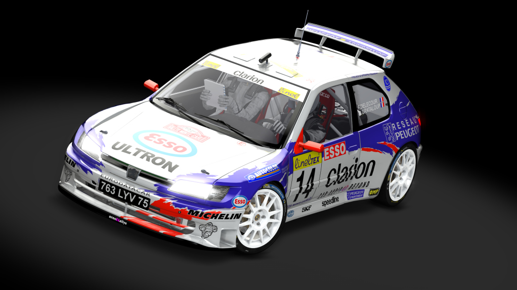 peugeot 306 maxi kit car evo 2, skin Francois_Delecour