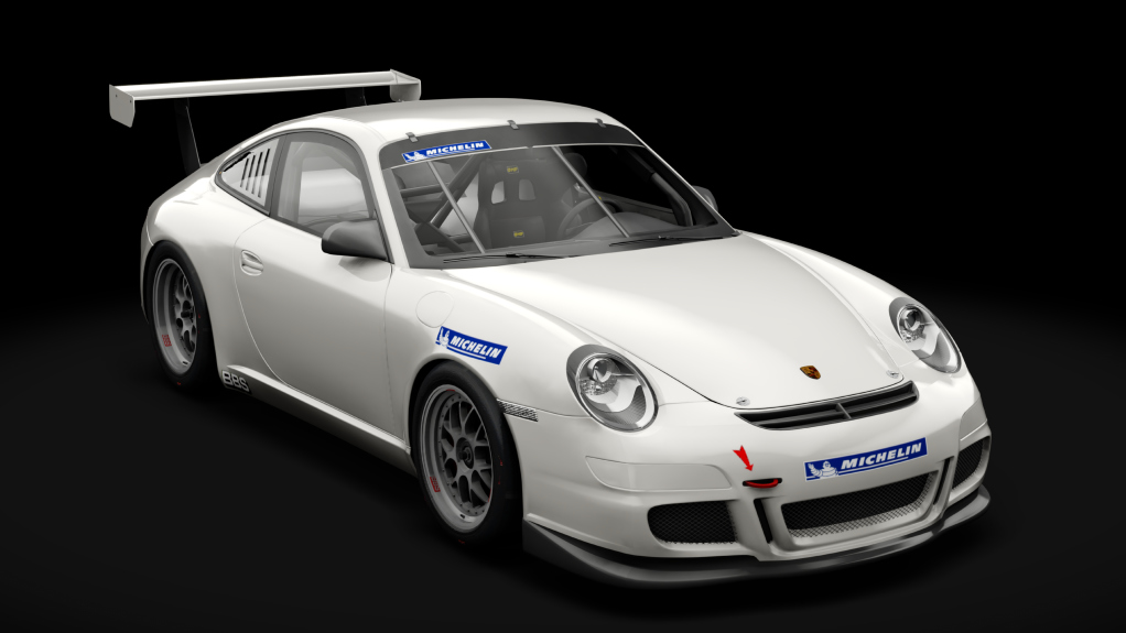 Porsche 911 GT3 Cup 2006, skin Biarritz White