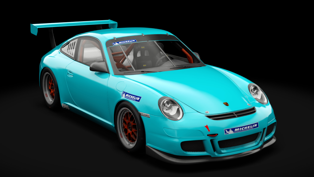 Porsche 911 GT3 Cup 2006, skin Iris Blue Metallic