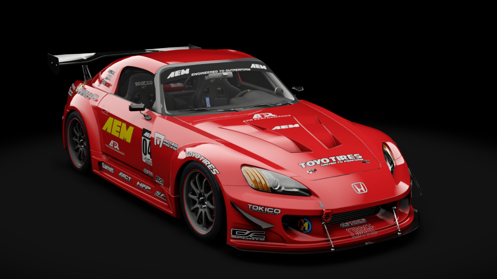 Honda S2000 2003 Race Car, skin 01_Milano RED