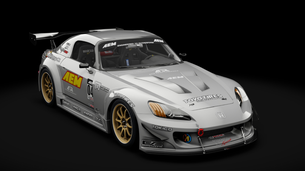 Honda S2000 2003 Race Car, skin 01_silverstone_metallic