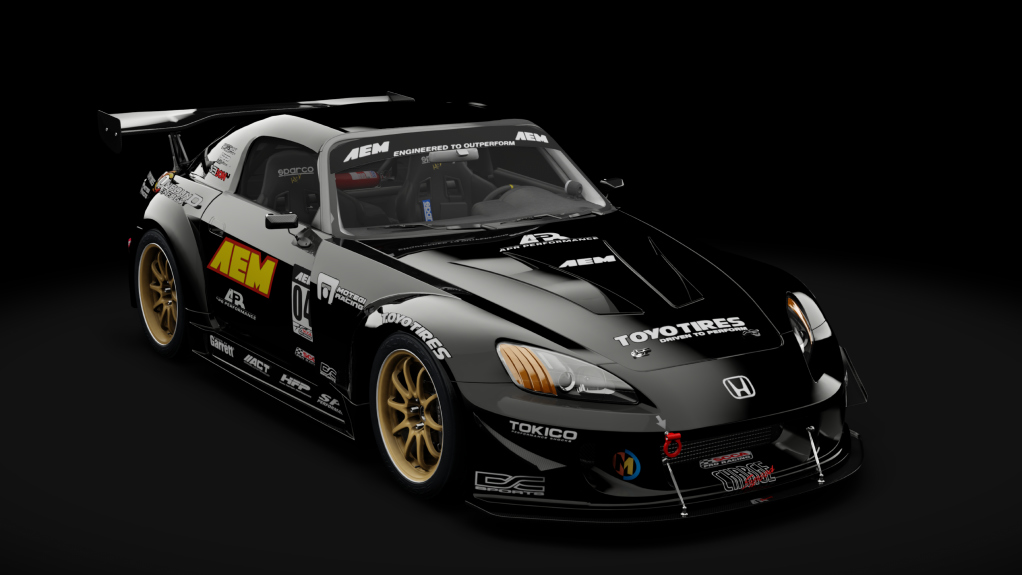 Honda S2000 2003 Race Car, skin 02_berlina_black