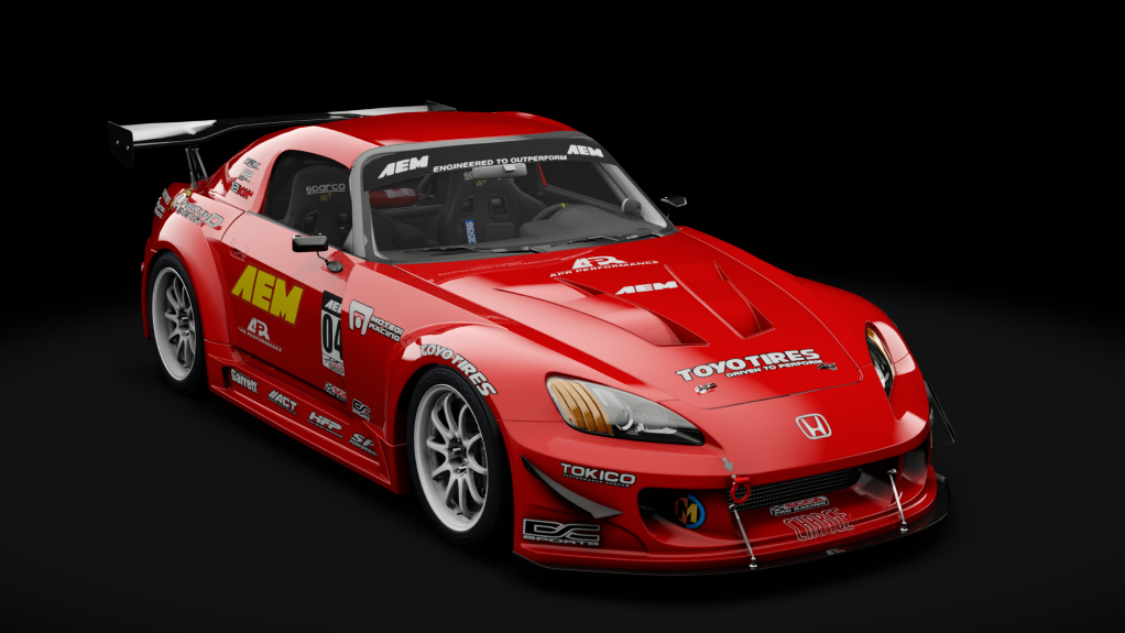 Honda S2000 2003 Race Car, skin 03_new_formula_red