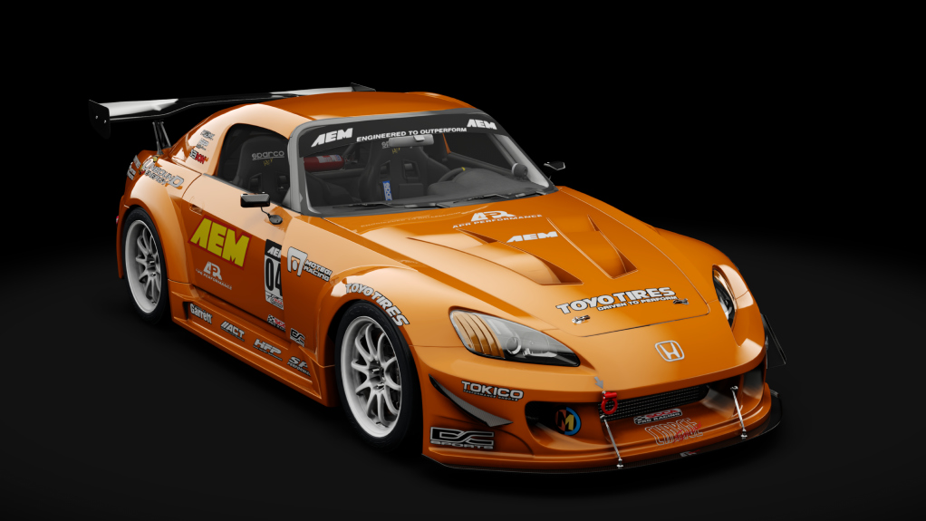 Honda S2000 2003 Race Car, skin 03_orange