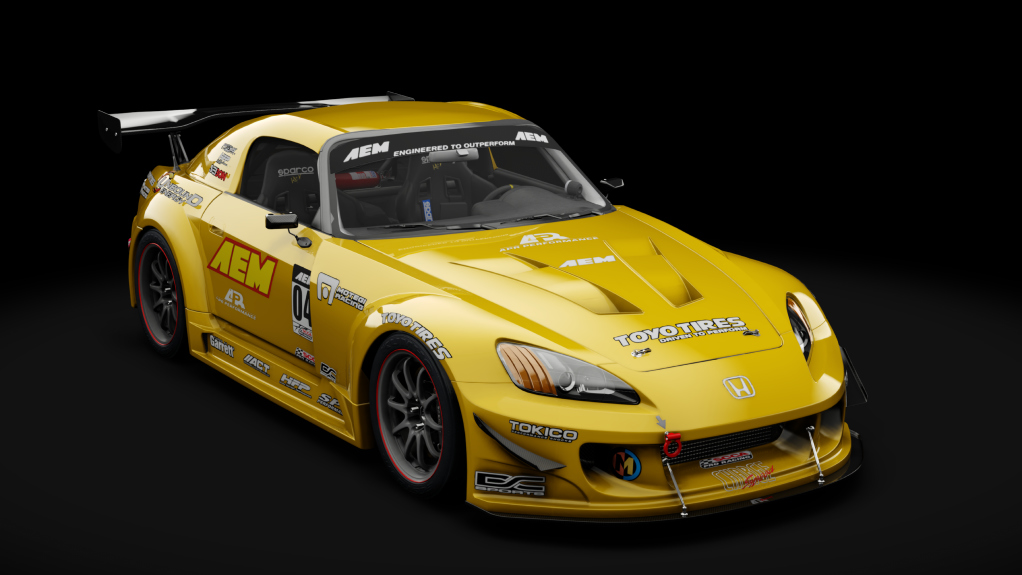 Honda S2000 2003 Race Car, skin 05_Phoenix Yellow