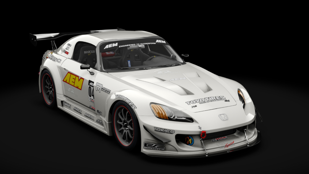 Honda S2000 2003 Race Car, skin 06_Championship White