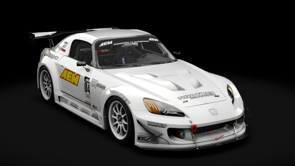 Honda S2000 2003 Race Car, skin 06_grand_prix_white