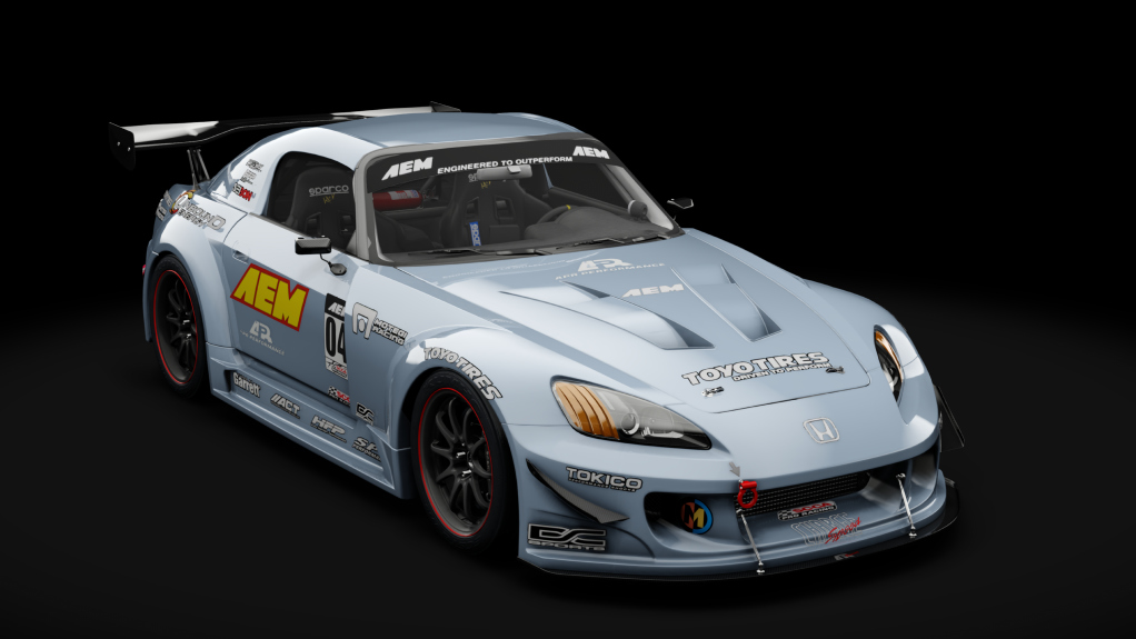 Honda S2000 2003 Race Car, skin 11_Sonic Grey Pearl