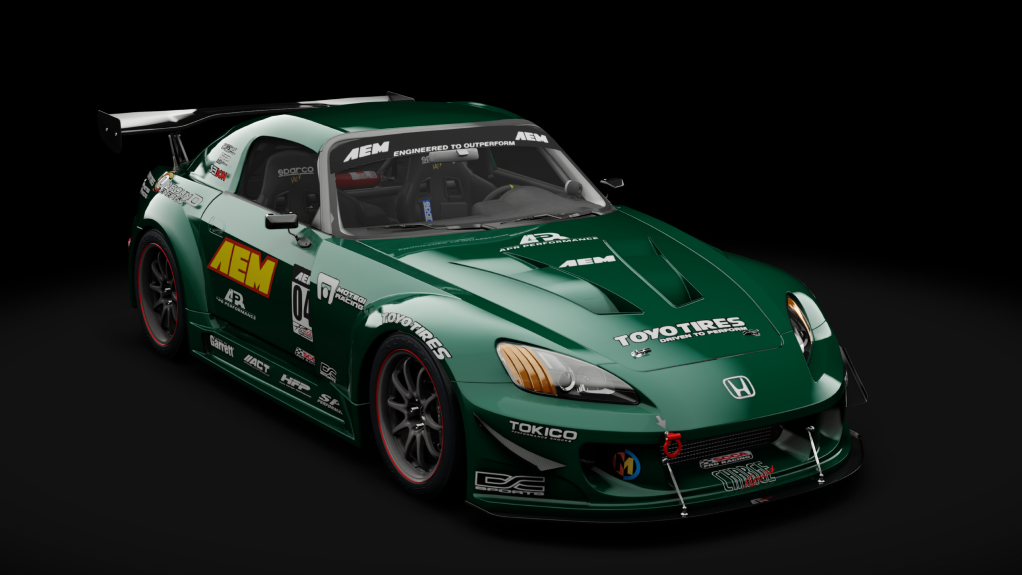 Honda S2000 2003 Race Car, skin 14_British Racing Green Metallic