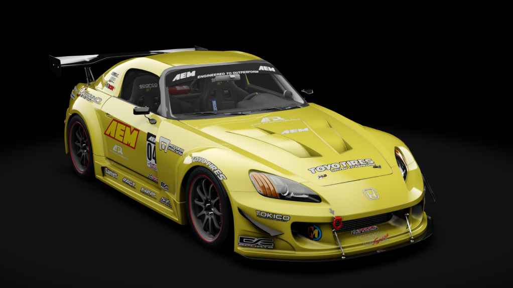 Honda S2000 2003 Race Car, skin 16_giallo_tenerife_pearl