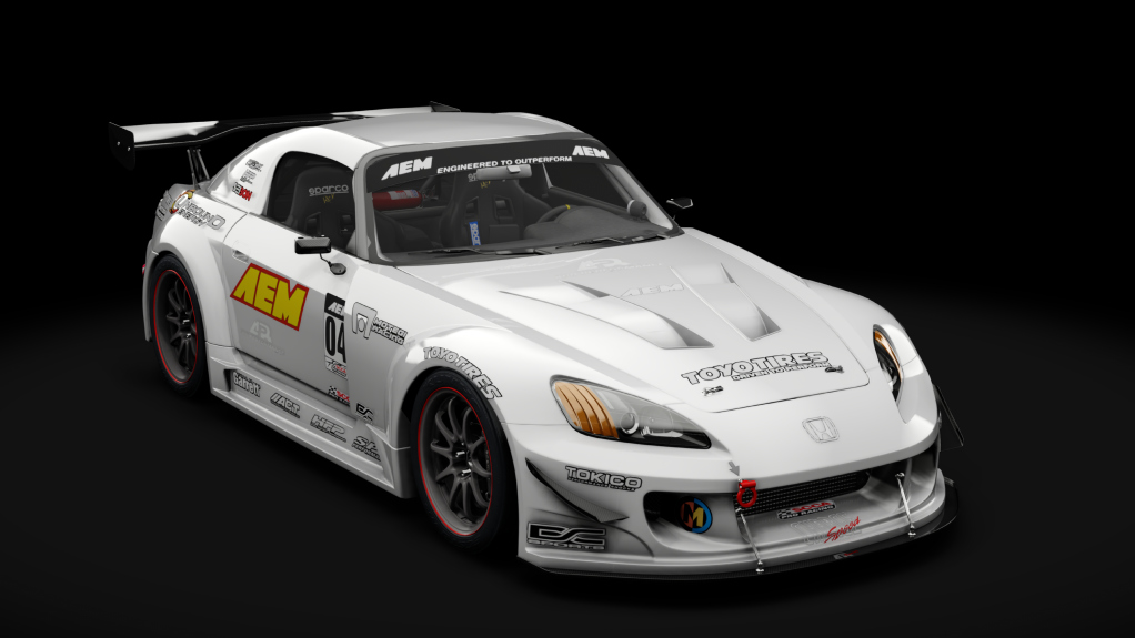 Honda S2000 2003 Race Car, skin 20_bianco_canopus_matt