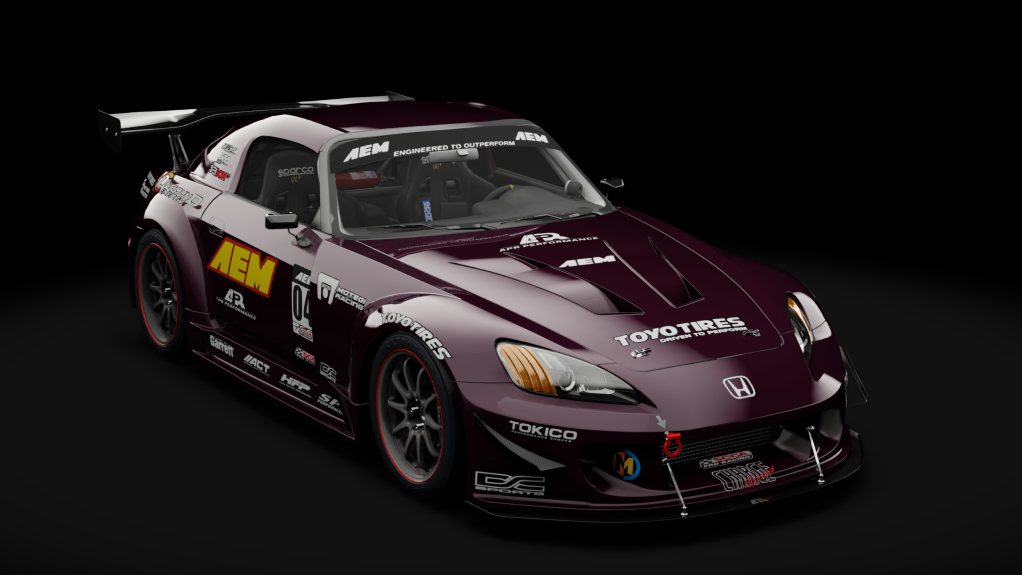 Honda S2000 2003 Race Car, skin 21_amethyst_metallic