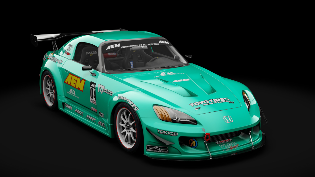 Honda S2000 2003 Race Car, skin 24_Bleu_Tahiti