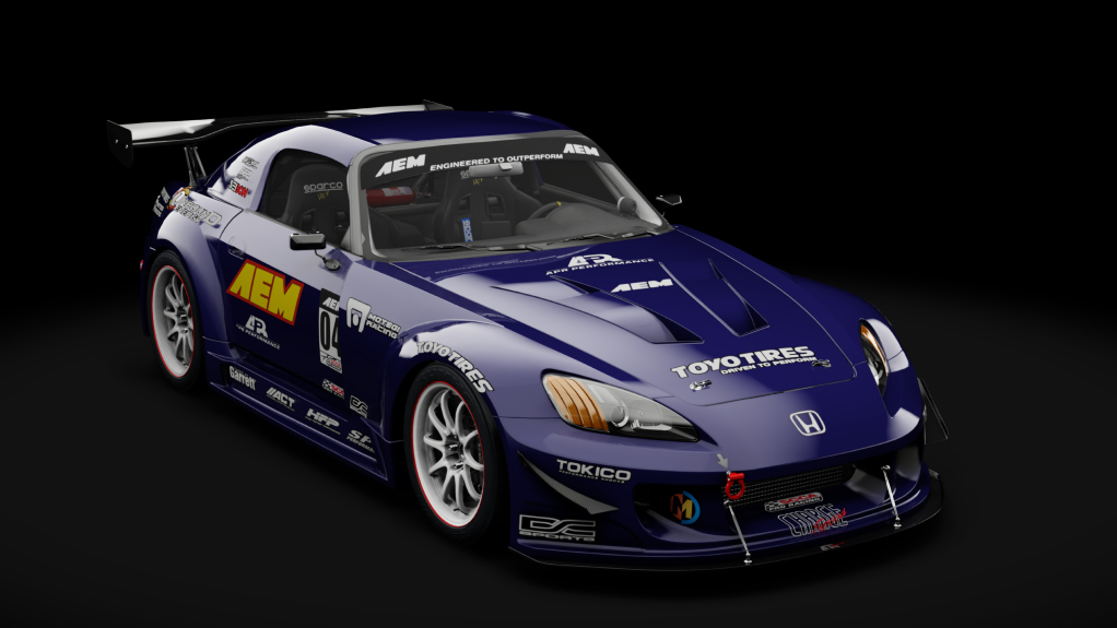 Honda S2000 2003 Race Car, skin Blackberry Pearl