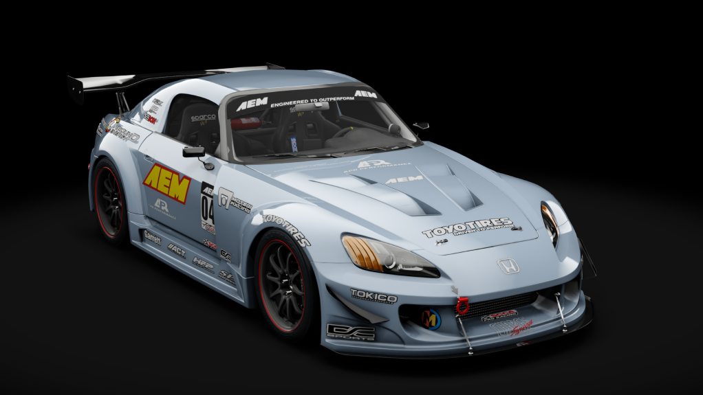 Honda S2000 2003 Race Car, skin Sonic Grey Pearl