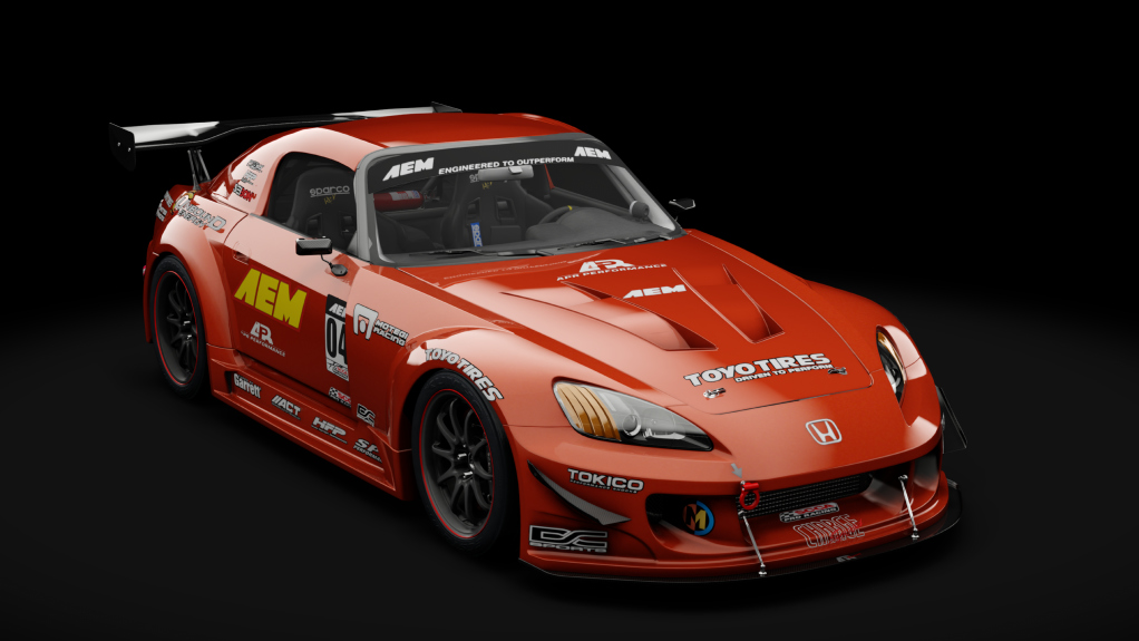 Honda S2000 2003 Race Car, skin sakhir_orange